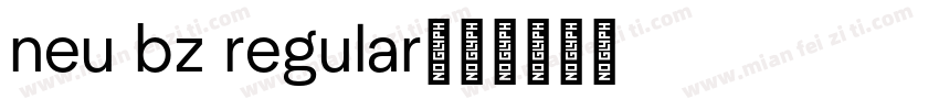 neu bz regular字体转换
